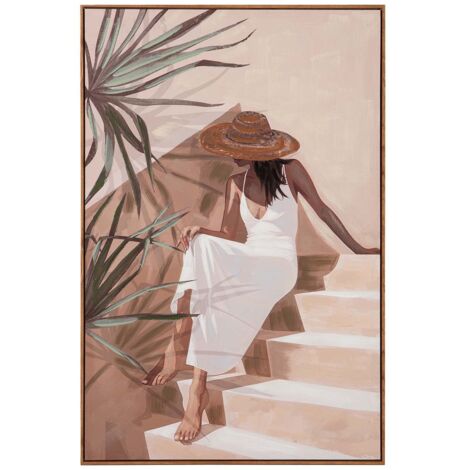 Cuadro Mujer 80% Pintado A Mano 80X4X120 Cm (1/2)