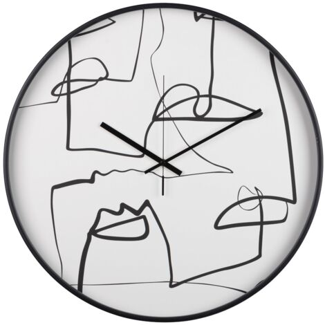 Reloj Pared Metal Negro 60X4,5X60 Cm (1/2)