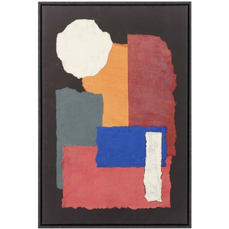 Cuadro Abstracto Relieve Con Marco Negro 63X4X93Cm (1/2)