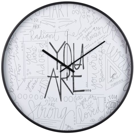 Reloj Pared Metal Negro 60X4,5X60 Cm (1/2)