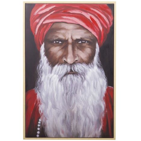 Cuadro Hombre 80% Pintado A Mano Marco 80X4X120 Cm (1/2)