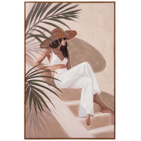 Cuadro Mujer 80% Pintado A Mano 80X4X120 Cm (1/2)