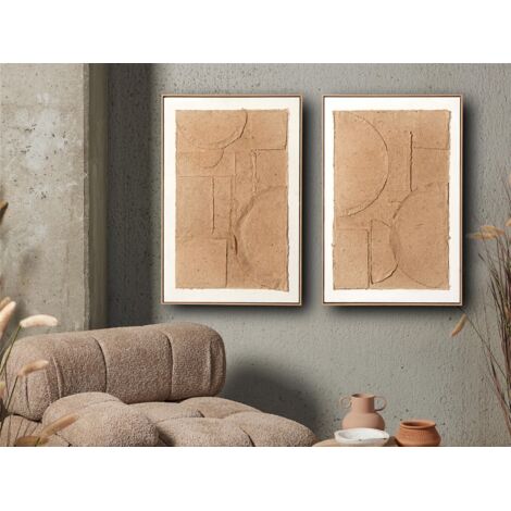 Cuadro Abst. Fig. Geometric. Superpuestas C/Marco 60X90 Cms. S/2 60X5X90 Cms (1/3)