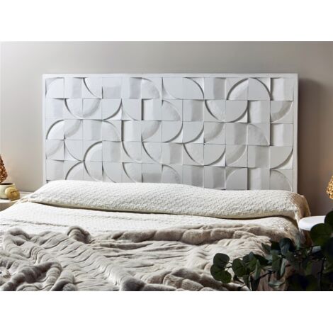 Cabezal/Panel Tallado A Distintas Profundidades Blanco 160X80 Cms. 160X80X4 Cms (1/4)
