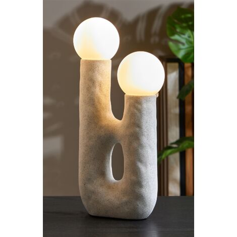 Lampara Sobremesa Wichita 2 Esferas 42 Cms. 17X10X42 Cms (1/3)