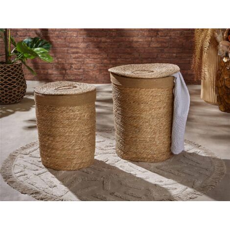 Ropero Fibra Nat. C/Borde Marron 53 Cms. S/2 40Dx53 Cms (1/3)