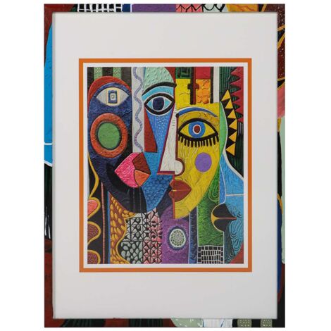 Cuadro Ecos De Picasso Con Marco 60X4X80 Cm