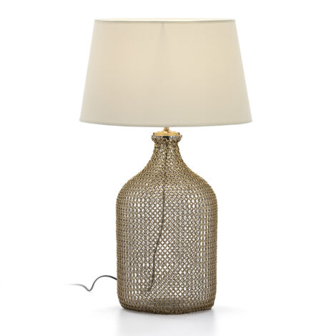 Tischlampe 26x26x55 Glas/goldenes Metall/ohne Beleuchtungsbildschirm/Tischlampen für alle Stile, um dem Zuhause eine Note zu verleihen (1/3)