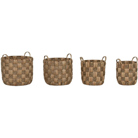 Cesta Set 4 Jacinto De Agua Metal 48X44X44 Natural (1/4)