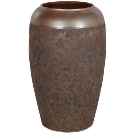 Anfora Ceramica 38X38X60 Simil Oxido Marron