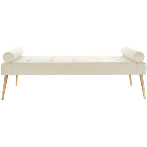 Divan Poliester Metal 184X76X62 Crema (1/5)