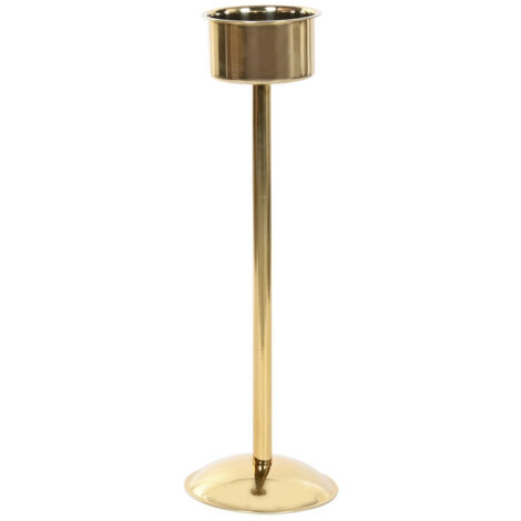 Champanera Inox 26X26X80 Brillante Dorado
