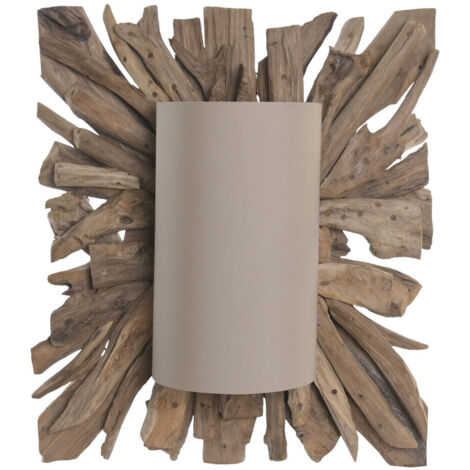 Lampara Aplique Raiz De Teca Reciclada 60X25X71,5 (1/5)