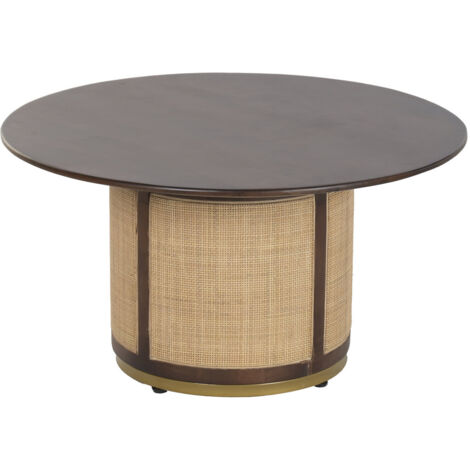 Mesa Centro Mango Fibra 85X85X47 Marron Oscuro (1/5)