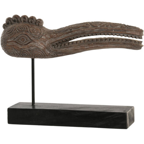 Figura Suar Hierro 55X14X42 Mascara Tribal (1/5)