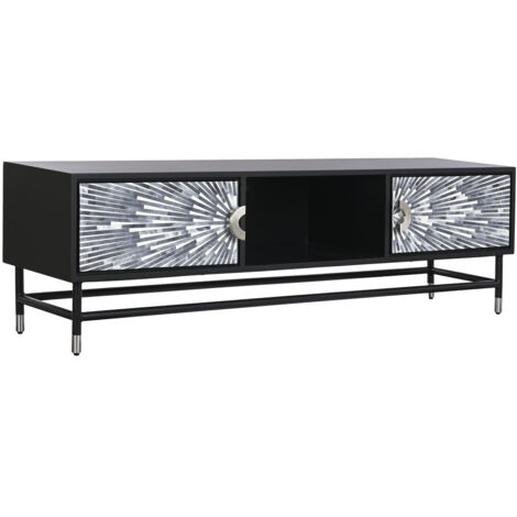Mueble Tv Hueso Resina 170X40X50 Taracea Negro (1/5)