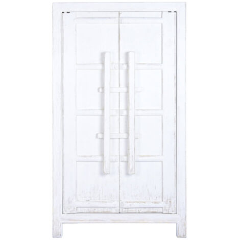 Armario Olmo Macizo 115X48X210 Blanco (1/5)