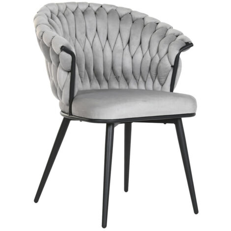 Silla Poliester Metal 66X60X84 Gris (1/5)