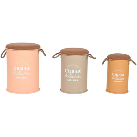 Caja Set 3 Metal Pu 40X40X55,5 (1/5)