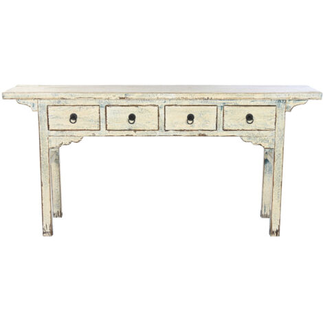 Consola Olmo Macizo 178X38X85 4 Caj Lacado Bicolor (1/5)
