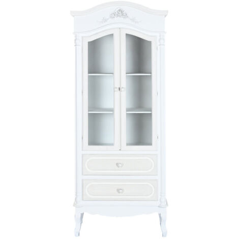 Vitrina Madera Cristal 76X39X193 Blanco