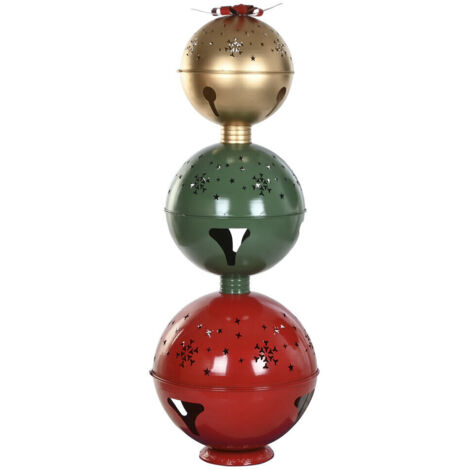 Figura Metal 61X61X163 Portavela Rojo