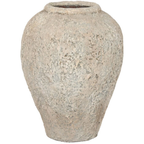 Jarron Terracota 41X41X57 L Hecho A Mano Gris