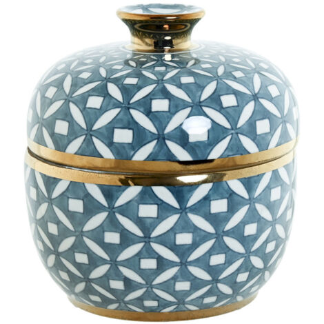 Tibor Porcelana 18,5X18,5X20 Azul