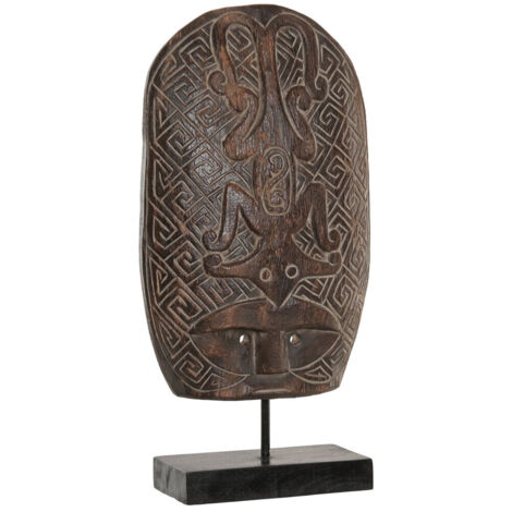 Figura Suar Hierro 15X7X51 Mascara Tribal