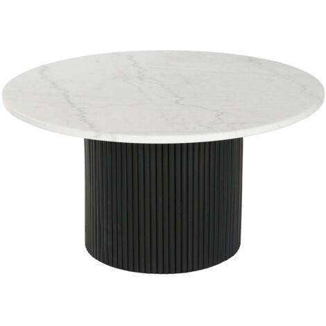Mesa Centro Marmol Mdf 80X80X42 Blanco (1/4)