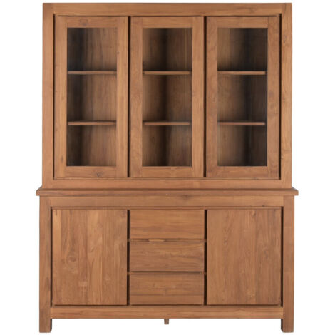 Vitrina Teca Reciclada Cristal 164X47X211,5 Marron (1/5)