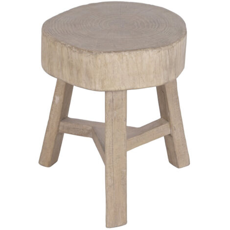 Mesita Auxiliar Olmo Macizo 46X46X50 Natural (1/4)