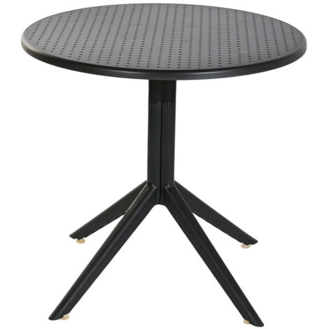 Mesa Metal Pp 80X80X75 Reciclado Negro (1/5)