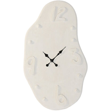 Reloj Mdf 60X4X100 Forma Envejecido Blanco (1/4)