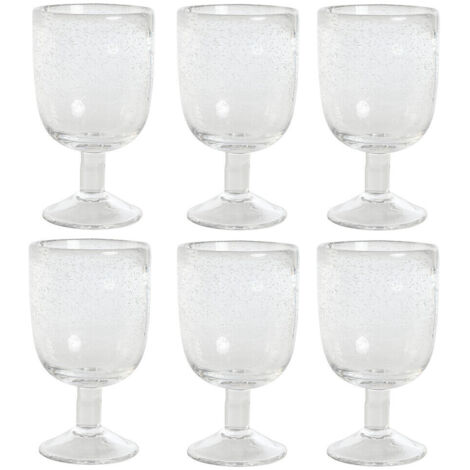 Copa Set 6 Cristal 8X8X14 300Ml Burbujas (1/4)