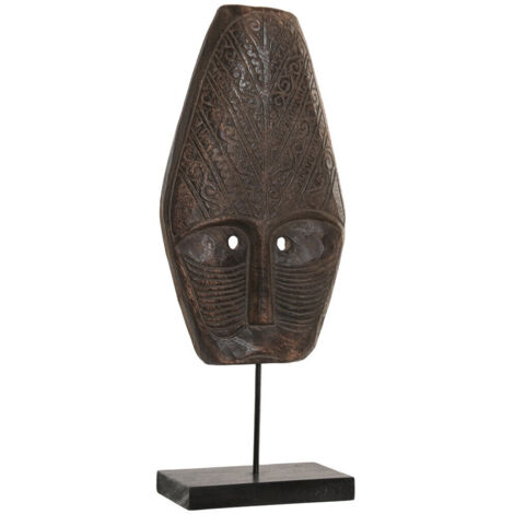 Figura Suar Hierro 22X5X42 Mascara Tribal (1/5)