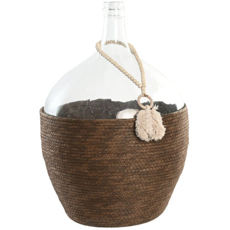 Jarron Cristal Fibra 37X37X55 25 L, Con Hoja (1/4)
