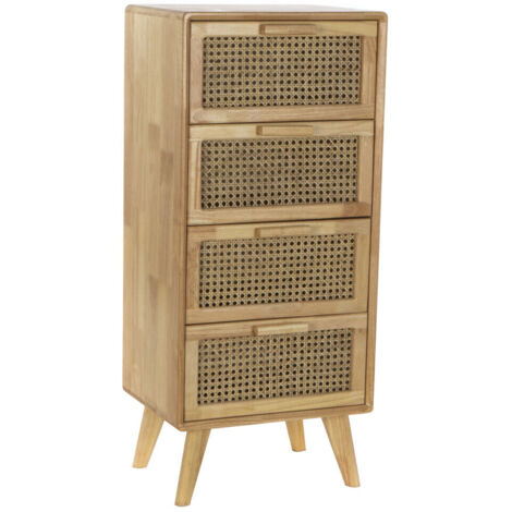 Cajonera Caucho Ratan 40X30X90 Rejilla Natural