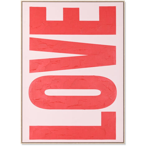 Cuadro Lienzo Ps 103X4,5X143 Love Pintado Mano (1/4)