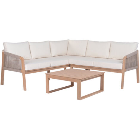 Sofa Set 2 Acacia Poliester 200X200X68 Esquinero (1/5)