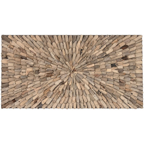 Decoracion Pared Madera 120X10X60 Natural (1/4)