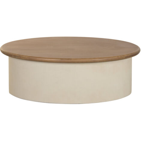 Mesa Centro Mdf Abeto 100X60X35 Crema (1/5)