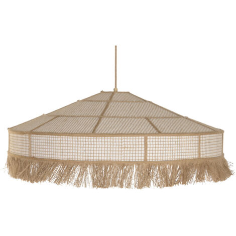 Lampara Techo Fibra 80X80X110 Flecos Natural (1/5)