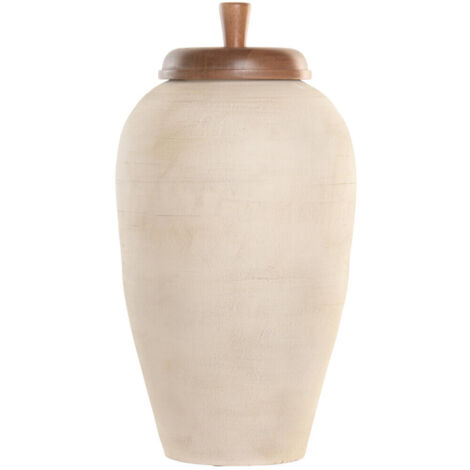 Tibor Terracota Mango 25X25X53 Tapa Crudo (1/4)