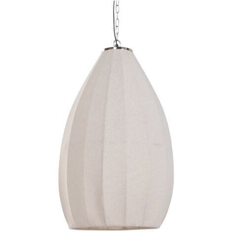 Lampara Techo Algodon Hierro 50X50X90 Gota Natural (1/5)