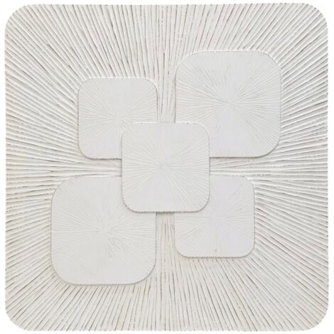 Decoracion Pared Mango Mdf 120X4X120 Blanco (1/2)
