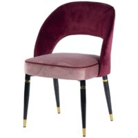 Silla Velvet Granate Houston 56X58X83 Cm