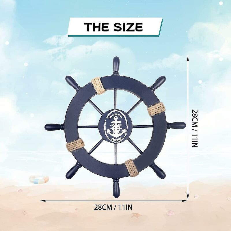 ROUE DE BATEAU en bois ~ direction en laiton en bois de bateau nautique ~... EUR 44,11 - FR