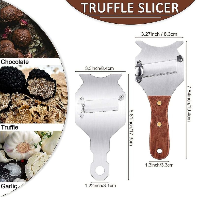 Truffe Truffe en acier inoxydable truffe rabot rasoir chocolat coupe truffe  