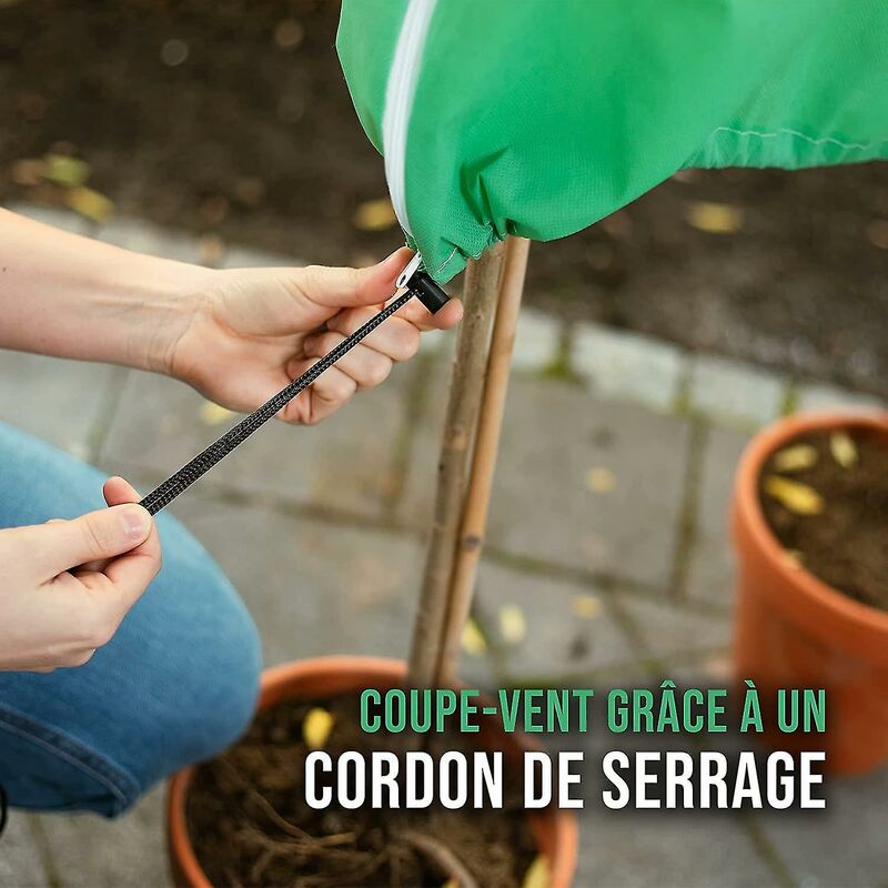 Couverture pour plantes en pot 40cm, couverture de Protection en paillis de  coco pour jardin, garde au chau